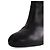 Botas Sergio Rossi de cuero negro con hebilla - vista 4