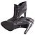 Botas Sergio Rossi de cuero negro con hebilla - vista 6