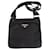 Pochette Prada in tessuto nera Nero
