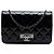 Bolsa crossbody Chanel Quilted Patent Golden Class Wallet on Chain preta Preto