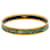 Gold Hermès Narrow Enamel Fruits Cloisonne Bangle 65 Costume Bracelet Golden  - view 1