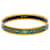 Gold Hermès Narrow Enamel Fruits Cloisonne Bangle 65 Costume Bracelet Golden  - view 3