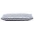Clutch Chanel Medium Quilted Metallic Lambskin O Case Silver Argento - vista 3
