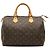 Borsa Boston Louis Vuitton Monogram Speedy 30 Marrone