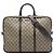 Bolso de negocios Gucci GG Supreme marrón Castaño