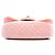 Borsa Crossbody Chanel Mini Quilted Velvet Double Frame Flap Rosa - vista 3