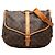 Borsa a tracolla Louis Vuitton Monogram Saumur 35 Marrone