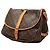 Borsa a tracolla Louis Vuitton Monogram Saumur 35 Marrone - vista 2