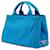 Tote Borsa Prada Small Canvas Canapa Logo Blu - vista 2