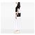 Borsa crossbody a busta classica monogramma in pelle di vitello chevron nera Saint Laurent Nero - vista 7