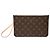 Pouch Louis Vuitton Monogram Neverfull MM Marrone