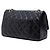 Bolsa de ombro Chanel Reissue 2.55 Double Flap 227 em couro de bezerro envelhecido matelassé preto - vista 2