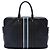 Borsa da Lavoro Louis Vuitton Taiga Striped Porte Documents Voyage PM Nera Nero