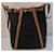 Yves Saint Laurent Sac seau en toile noire et cuir marron  - vue 6