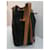 Yves Saint Laurent Sac seau en toile noire et cuir marron  - vue 7