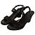 Sandali wedge in pelle marrone scuro da donna Prada