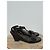 Sandali wedge in pelle marrone scuro da donna Prada - vista 4