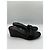 Mules con zeppa Prada eleganti realizzate in pelle liscia nera Nero - vista 5