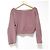 Autre Marque H Beauty&Youth Top de punto cropped Rosa Beige - vista 2