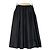 Autre Marque Falda Larga Fruncida Tiara Negro
