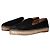 Scarpe basse espadrilles in camoscio Prada Nero - vista 2