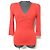 Autre Marque FOXEY BOUTIQUE Stricktop mit V-Ausschnitt Rot