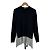 Autre Marque Top de punto plisado GRACE CONTINENTAL Negro