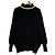 Autre Marque Parigot Strickpullover mit Stehkragen Schwarz - Ansicht 3