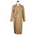 Autre Marque Abrigo largo de lana cruzado JANE SMITH Beige Camello