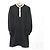 Autre Marque Sandro Kleid mit gerafftem Kragen Schwarz