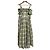 Autre Marque Vestido Seersucker Diagram Check Amarillo