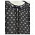 Blusa in seta trasparente a pois neri Munthe Plus Simonsen Nero - vista 2