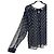 Blusa in seta trasparente a pois neri Munthe Plus Simonsen Nero - vista 3