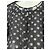 Blusa in seta trasparente a pois neri Munthe Plus Simonsen Nero - vista 7