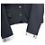 Giacca cropped Sandro nera a righe con collo in raso Nero - vista 4