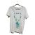 Autre Marque Camiseta Escada Sport de algodón blanco con detalle de cinta azul