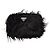 Pochette Prada in pelliccia sintetica nera Nero