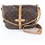 Borsa a tracolla Louis Vuitton Monogram Saumur 30 in pelle Marrone scuro