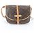 Borsa a tracolla Louis Vuitton Monogram Saumur 30 in pelle Marrone scuro - vista 3