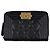 Tarjetero Chanel de piel de becerro granulada negra Negro