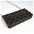 Pochette Félicie Borsa a tracolla Louis Vuitton Monogram Pochette Felicie Marrone Fuschia - vista 2