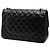 Chanel Black Jumbo Classic Lambskin Double Flap Nero - vista 2