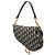 Borsa Saddle Dior in tela Oblique blu - vista 2