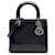 Dior Black Medium Patent Lady Dior Nero