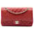 Chanel Red Medium Classic Caviar Double Flap Rosso