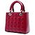 Dior Red Medium Patent Cannage Lady Dior Rosso Bordò - vista 2