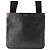 Saint Laurent Black Grain De Poudre Flat Crossbody Schwarz