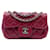 Chanel Red Extra Mini Rectangular Classic Lambskin Single Flap Rosso Bordò