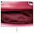 Chanel Red Extra Mini Rectangular Classic Lambskin Single Flap Rosso Bordò - vista 4