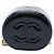 Chanel Afternoon Tea Vanity Case mit oberem Griff aus schwarzem gestepptem Lackleder mit Kette - Ansicht 3